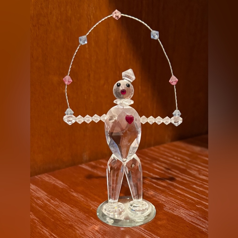 Vintage Blown Glass Juggling Clown